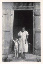 OLD PHOTO GUIANA ~1950 AROUND OYAPOCK "MME MANDÉ NOTRE COOK"
