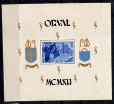 Belgique 1941 Mi. Bl.12 Bloc Feuillet 100% Neuf ** 5 Fr+15 Fr,Architecture,Orval