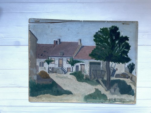 Paysage ferme campagne tableau - paysage,