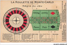CAR-ABPP3-0237-JEUX - Roulette de Monte-Carlo - regle du jeu - Publicite