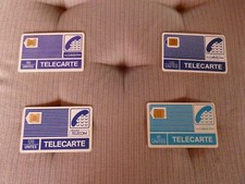 Lot of 4 Phone Cards PTT & France Telecom Pajamas Very Rare