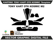 Karting TONY KART OTK KOSMIC M2 Templates Vector Format  AI EPS CDR K30