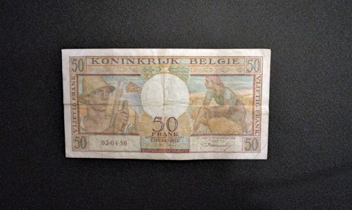 Billet banque 50fr belge - billet,