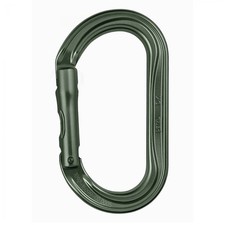 MOUSQUETON OVALE OK SANS SYSTÈME DE VERROUILLAGE VERT OLIVE PETZL ESCALADE