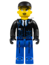 Lego 4j017 4 Juniors Figurine Police du 4669 Turbo-charged Police Boat