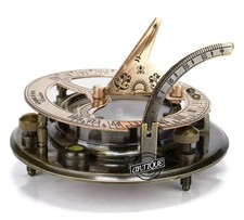 3.5" Brass Sundial Compass |