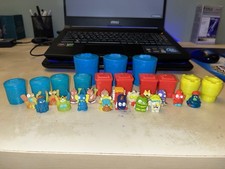 Trash Pack Lot of 17 Unique Figures, with 10 small and 3 Jumbo Trash Pack Bins