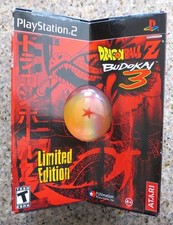 PS2 DRAGONBALL Z BUDOKAI 3 BOX LIMITED EDITION BRAND NEW NO FACTORY SEALED RARE