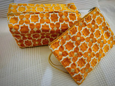 ✨Ensemble Trousse De Toilette + Pochette - Artisanat Marocain - Premium Colors.✨