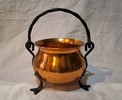 Ancien cache pot cuivre - pot, et