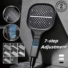 Pommeau de Douche Baignoire XL Carré Economie D'eau Jet Puissant Haute Pression