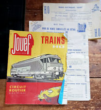 Catalogue Jouef HO 1964 + tarifs 1964 + catalogue sans couverture - état moyen