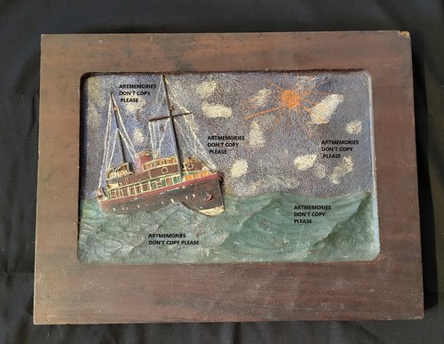 Sculpture sur bois 1932 bateau
