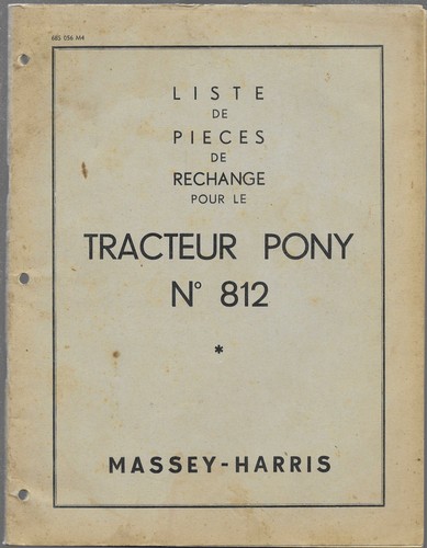 Tracteur pony 812 - n°812,