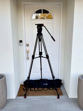 Sachtler FSB8 Fluid Head Speed Lock 75 Carbon Fiber Legs, Pan Bar, Sachtler Bag
