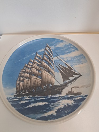 Assiette décorative voilier - assiette,