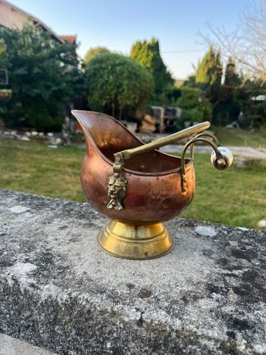 Ancien seau charbon en - seau,