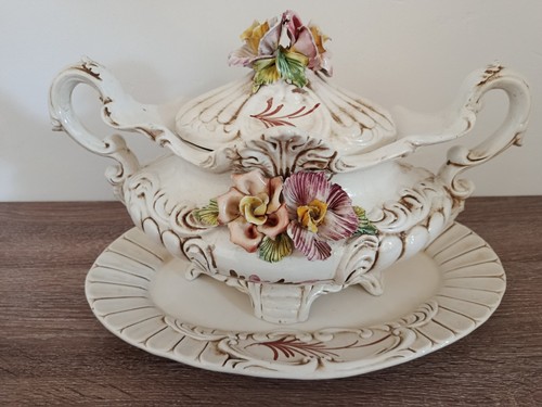Soupière ancienne baroque - soupière, en