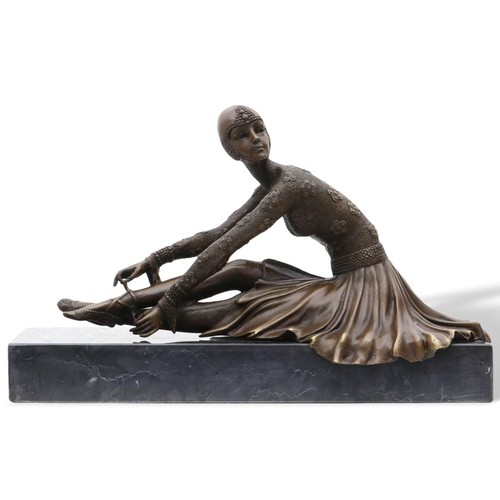 Statuette bronze danseuse - en,