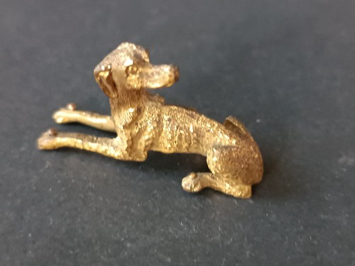 Sculpture miniature de chien - **sculpture,