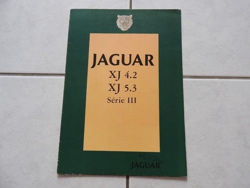 Catalogue depliant jaguar xj - depliant,