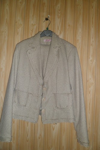 Tailleur doublé écru jupe - tailleur,