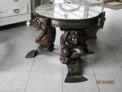 Table basse salon dessus - basse,