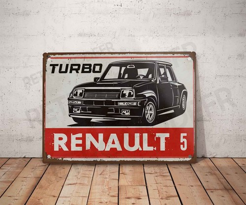 Plaque métal vintage renault