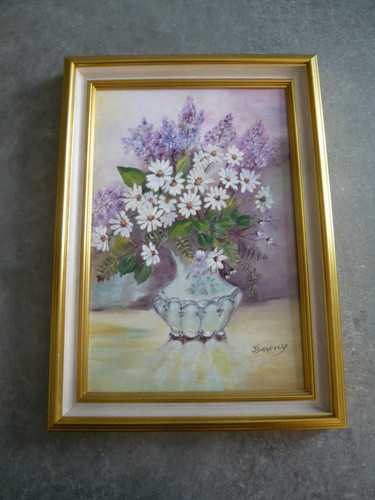 Tableau peinture bouquet - peinture,