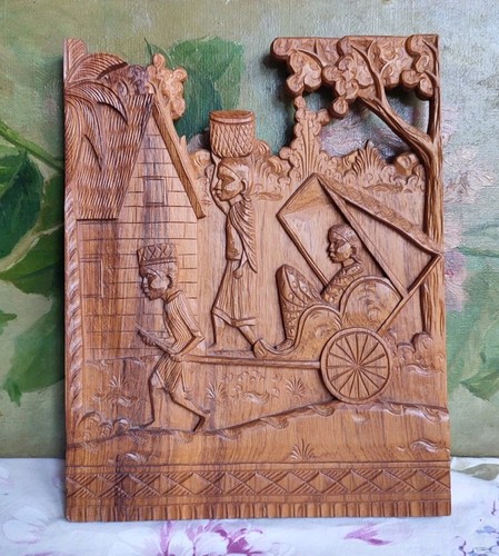 Ancien panneau bois - en,
