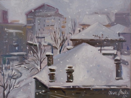 Peinture huile originale - l'huile,
