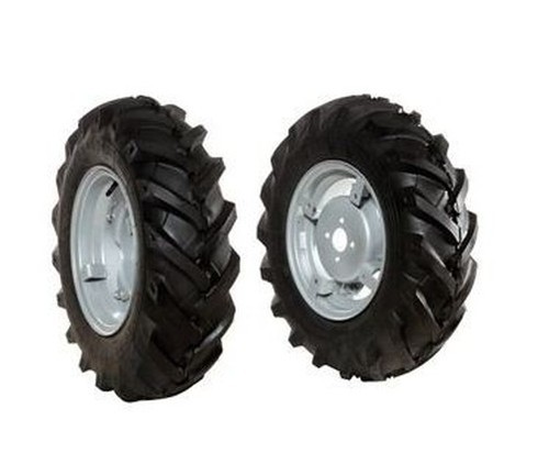 Paire roues gommées - roues,