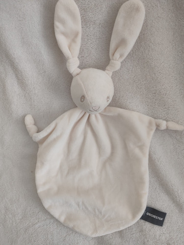 Doudou plat mouchoir lapin - doudou,