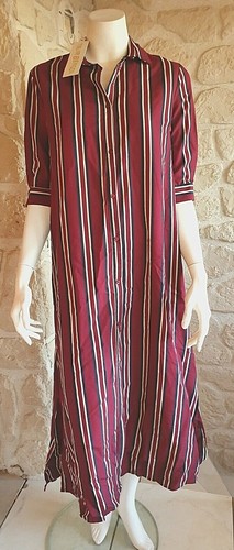 Robe boutons bordeaux avec - bordeaux,