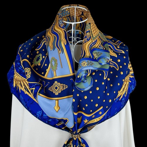 Foulard vintage soie hermes - foulard,
