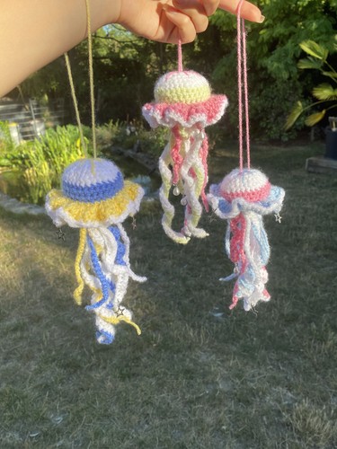 Peluche méduse fait main - , au
