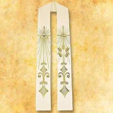 Étole de mariage brodée "Co Bóg Złączył"