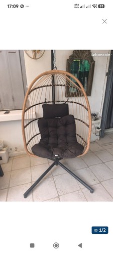 Fauteuil suspendu type oeuf - suspendu, "oeuf