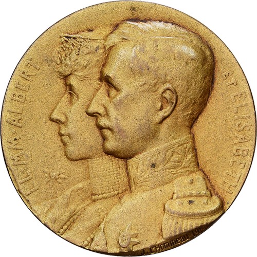 Belgique médaille albert et - albert,