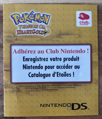Carte nintendo pokemon version - pokemon,