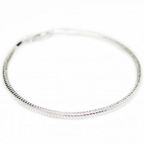 Bracelet fin snake argent - fin,
