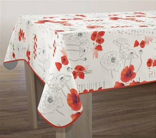 Nappe anti taches coquelicot - anti-taches,