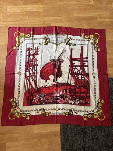 Carré soie hermès 90cm - soie,