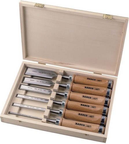 Coffret ciseaux à bois - à,