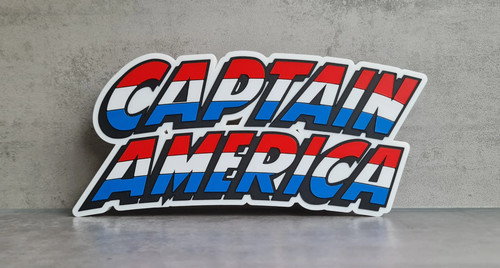 Plaque logo captain america - plaque,