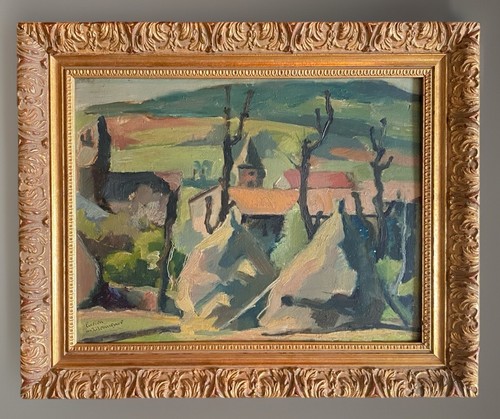 Huile sur panneau lucien - huile,