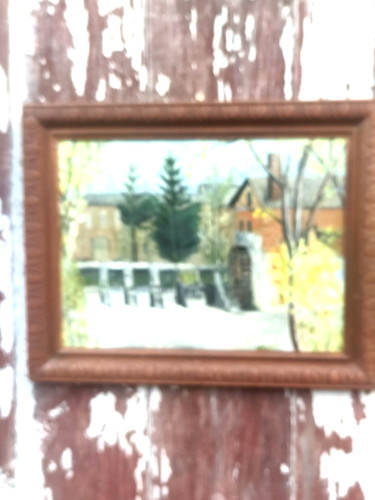 Ancien tableau huile sur bois - ancien,