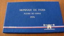 MONNAIE DE PARIS FRANCE 1976 HERCULE SET 9 PIECES ALL ORIGINAL 50 FRANCS SILVER