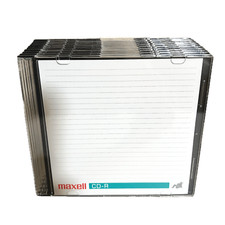 Maxell CD-R Discs 700MB/80min 48x w/Slim Jewel Cases Silver 10/Pack 648210