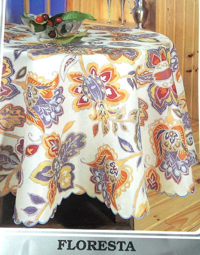 Nappe impimee fleurie - nappe,